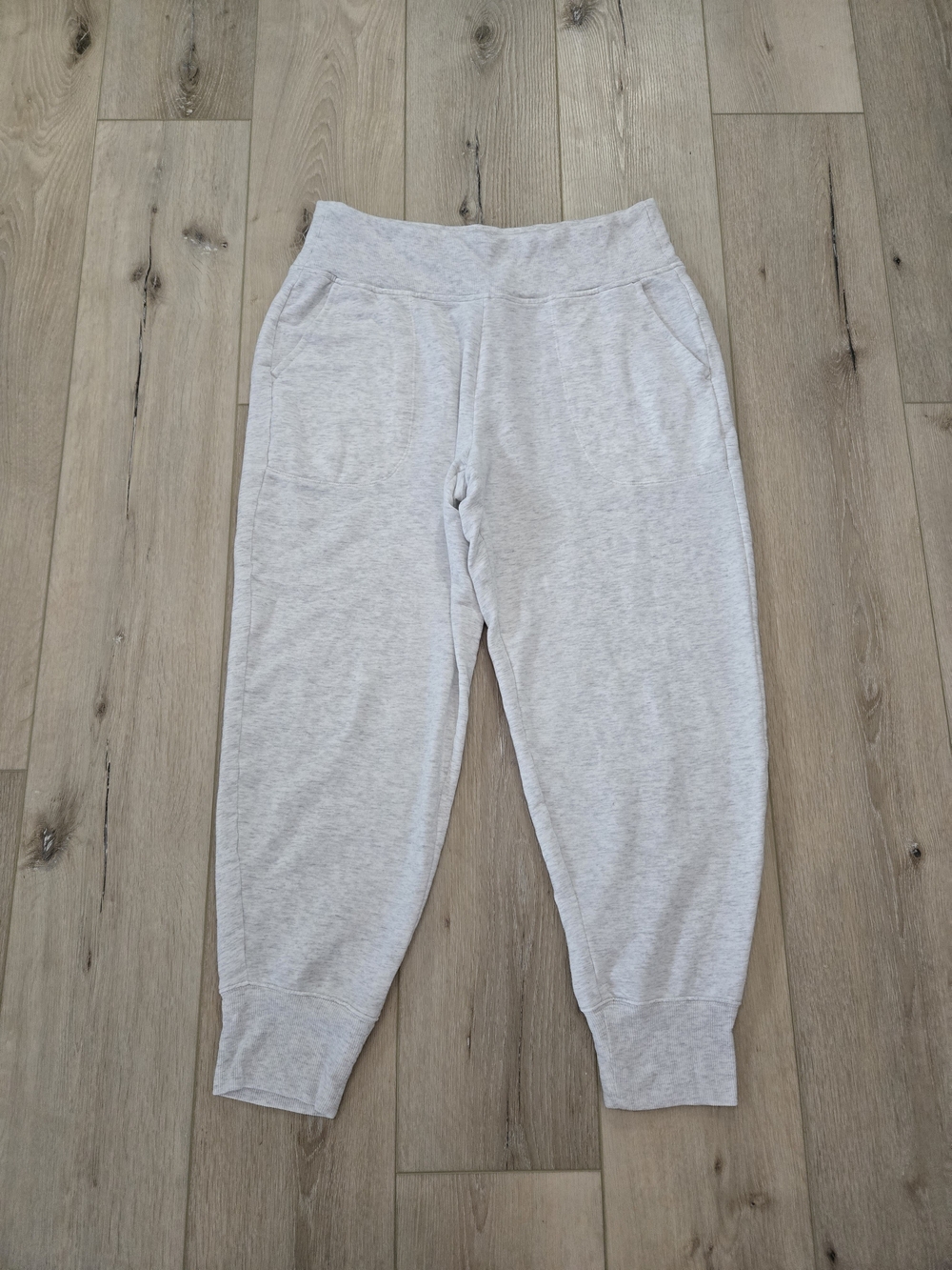 Athleta Coaster Luxe High Rise Jogger Pants Fog Gray Heather Women's Size Large